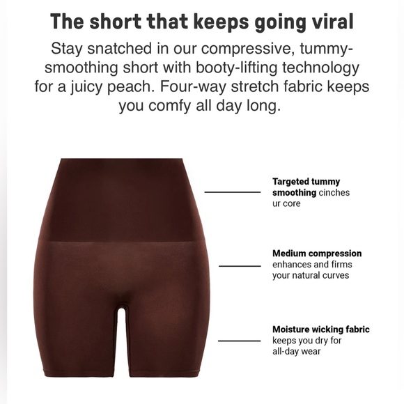 Fabletics YITTY Nearly Naked Shapewear High Waist Short - Picture 7 of 11